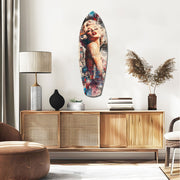 Blonde Silver-Screen Icon Glass Wall Art
