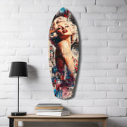 Blonde Silver-Screen Icon Glass Wall Art