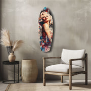 Blonde Silver-Screen Icon Glass Wall Art