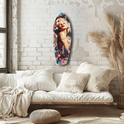 Blonde Silver-Screen Icon Glass Wall Art