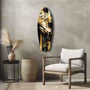 Blonde Silver-Screen Icon Glass Wall Art