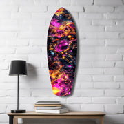 Kinetic Cosmos Glass Wall Art