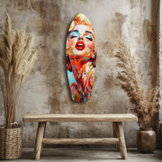 Blonde Silver-Screen Icon Glass Wall Art