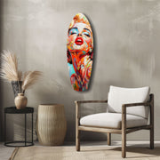 Blonde Silver-Screen Icon Glass Wall Art