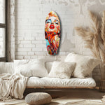 Blonde Silver-Screen Icon Glass Wall Art