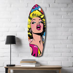 Blonde Silver-Screen Icon Glass Wall Art
