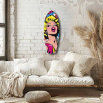 Blonde Silver-Screen Icon Glass Wall Art