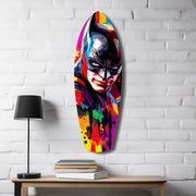 Shadowed Vigilante Glass Wall Art