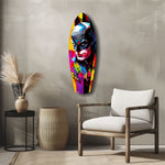 Shadowed Vigilante Glass Wall Art
