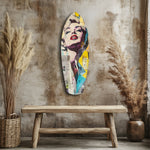 Blonde Silver-Screen Icon Glass Wall Art