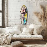 Blonde Silver-Screen Icon Glass Wall Art