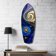Kinetic Cosmos Glass Wall Art