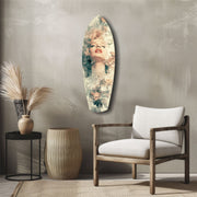 Floral Madonna Glass Wall Art