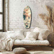 Floral Madonna Glass Wall Art