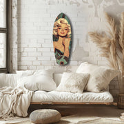 Blonde Silver-Screen Icon Glass Wall Art