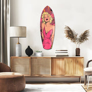 Blonde Silver-Screen Icon Glass Wall Art