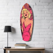 Blonde Silver-Screen Icon Glass Wall Art
