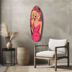 Blonde Silver-Screen Icon Glass Wall Art