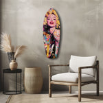 Blonde Silver-Screen Icon Glass Wall Art