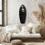 Graphite Glass Wall Art