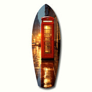 London Phone Booth Glass Wall Art