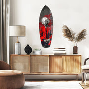 Wild-Haired Genius Mood V2 Glass Wall Art