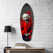 Wild-Haired Genius Mood V2 Glass Wall Art
