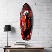 Wild-Haired Genius Mood V2 Glass Wall Art