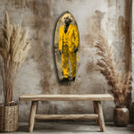 Wild-Haired Genius Standing Glass Wall Art
