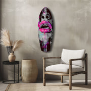 Colorful Lips V4 Glass Wall Art