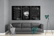 Atatürk Glass Wall Art