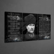 Atatürk Glass Wall Art