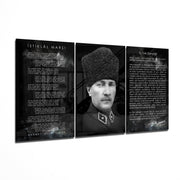 Atatürk Glass Wall Art