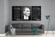 Atatürk Glass Wall Art
