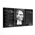 Atatürk Glass Wall Art
