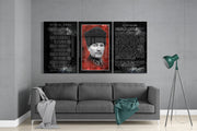 Atatürk Glass Wall Art