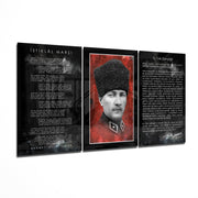 Atatürk Glass Wall Art