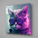 De Kat – Vierkant Glasschilderij