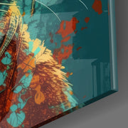 Intellectual Cat Glass Wall Art  || Designers Collection