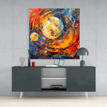 Space Splash Glass Wall Art|| Designer's Collection