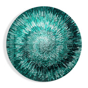 Smaragdgroene helix – Rond Glasschilderij