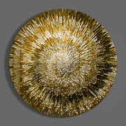 Gouden helix – Rond Glasschilderij
