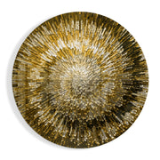 Gouden helix – Rond Glasschilderij