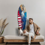 American Eagle Glass Wall Art