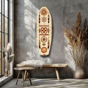 Aztech Patterns Glass Wall Art