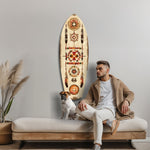 Aztech Patterns Glass Wall Art