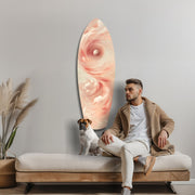 Pinky Swirl Glass Wall Art