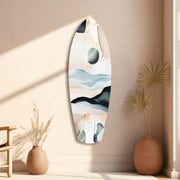Abstract Sailing Glass Wall Art