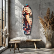 Blonde Silver-Screen Icon Glass Wall Art