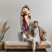 Blonde Silver-Screen Icon Glass Wall Art